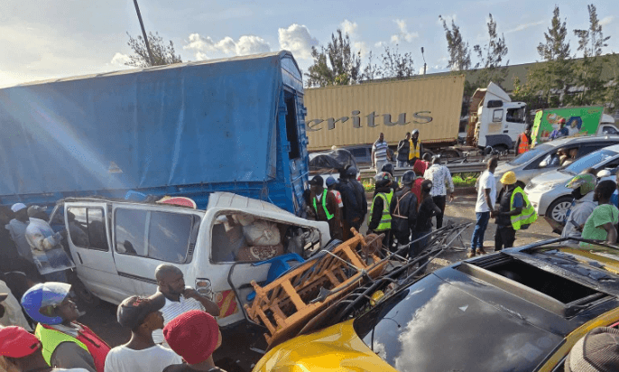 Multi-Vehicle Collision on a Busy Highway