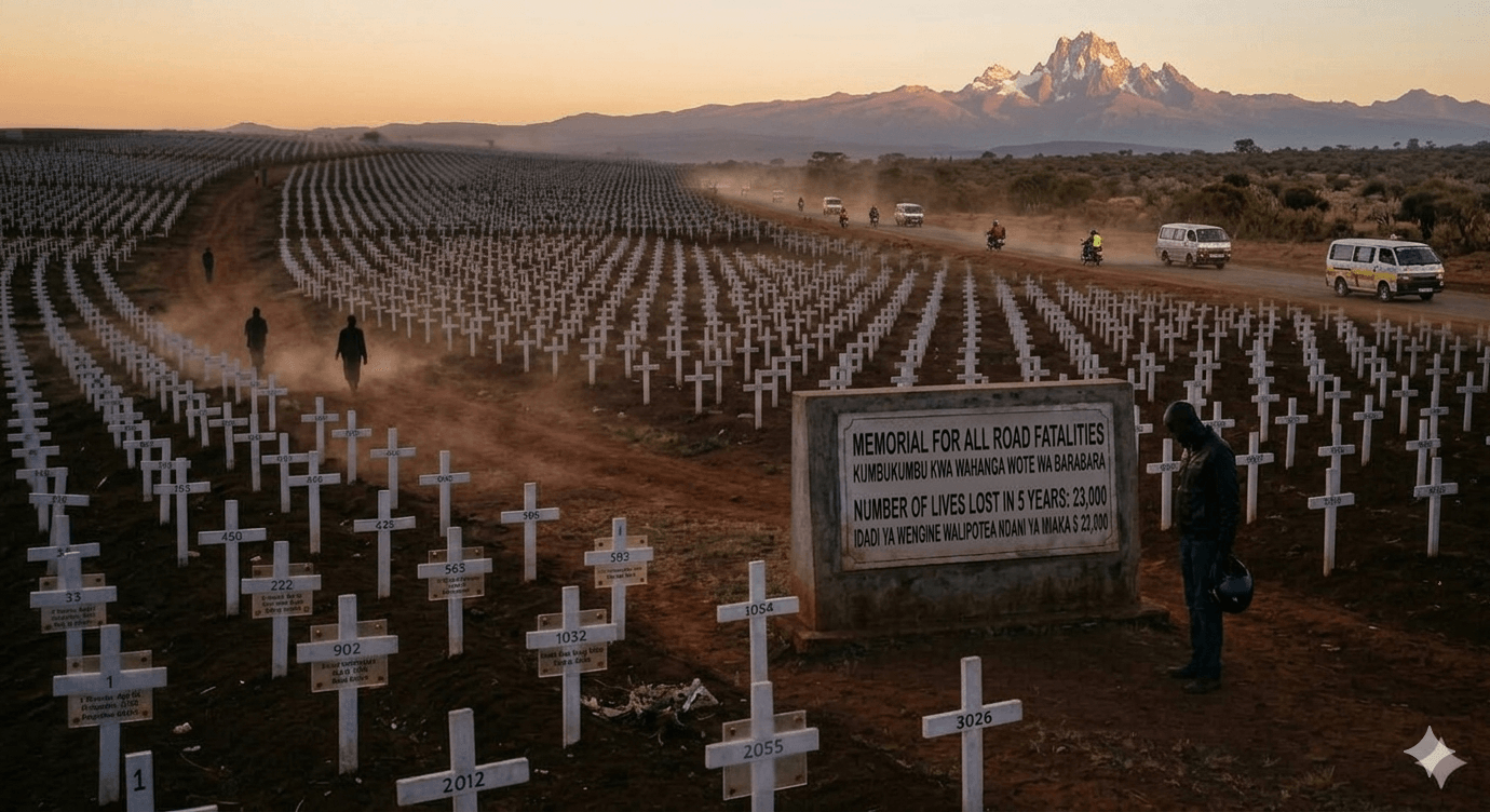 Thousands of White Crosses Honoring Fallen Citizens
