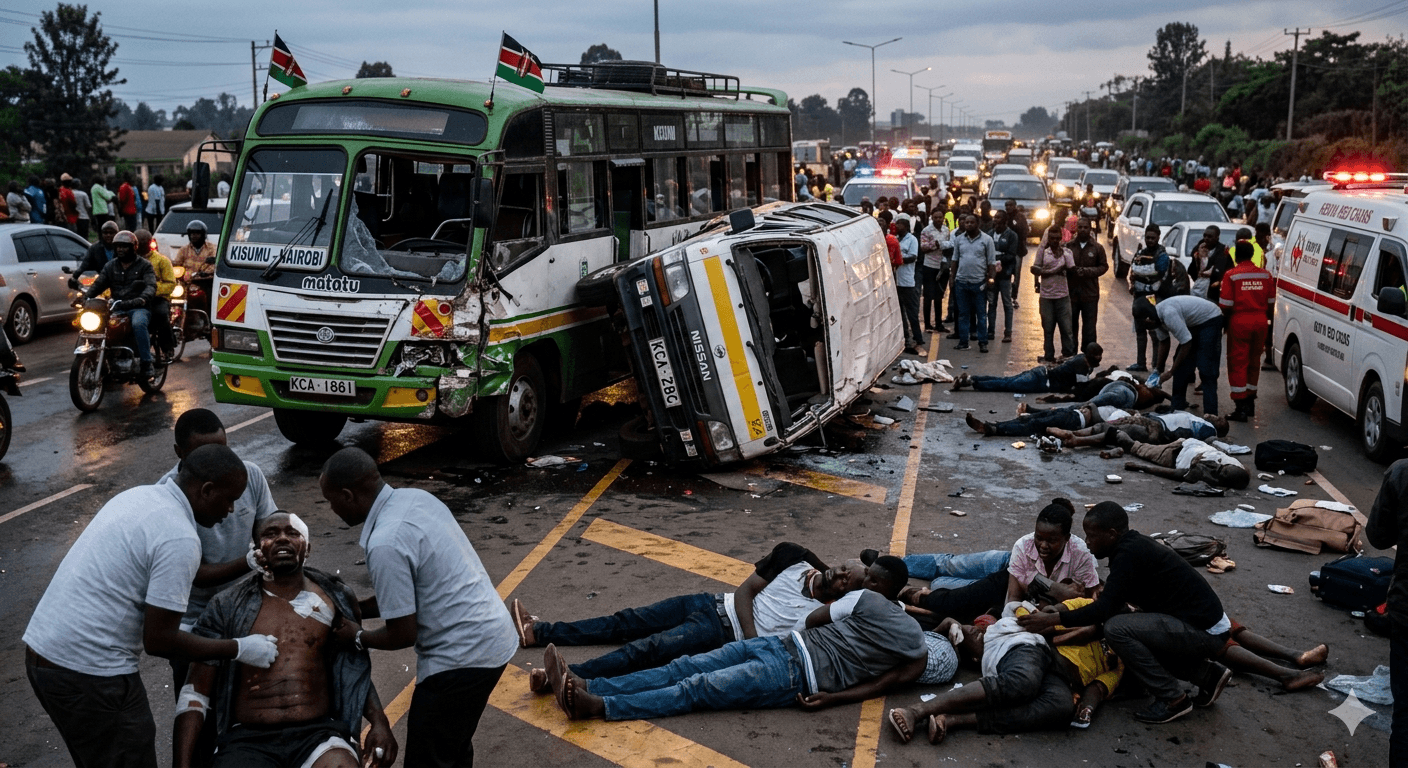 Emergency First Responders Attend a Grim Crash Scene