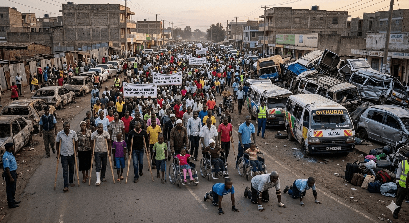 Survivors March for Road Infrastructure Justice