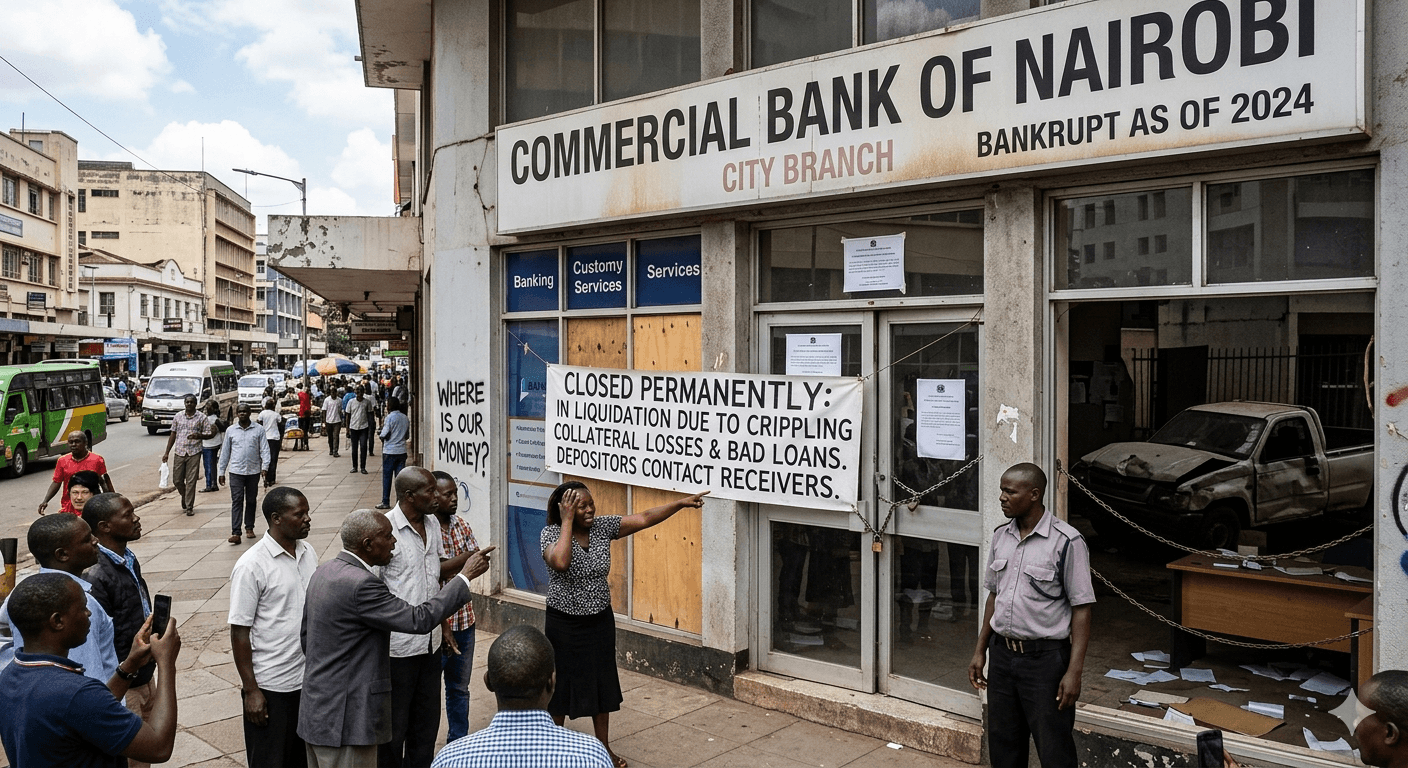Bank Forced into Liquidation by Collateral Losses